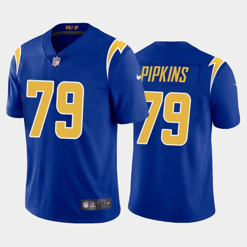 Men Los Angeles Chargers #79 Trey Pipkins III Nike Royal Limited NFL Jersey->los angeles chargers->NFL Jersey
